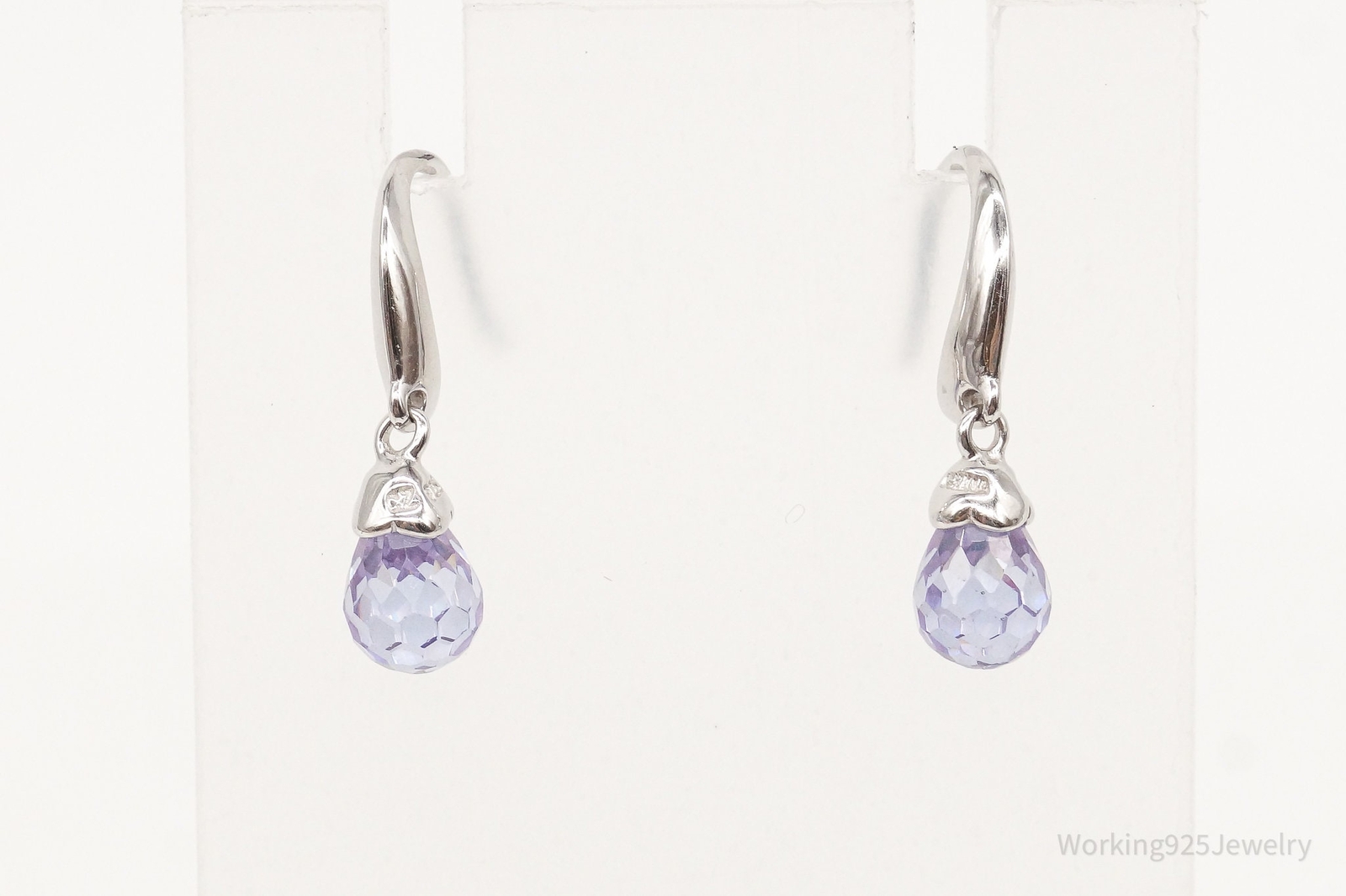 Vintage Designer Ross Simons Purple Cubic Zirconi… - image 9