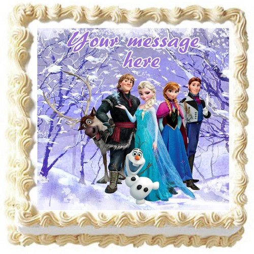 FROZEN Elsa and Anna Edible Cake topper Party image decoration - Picture 10 of 10