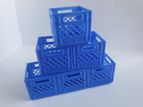 Milk Crate 1:10 Scale Vehicle Garage Store Grocery Miniatures 3D Printed - Picture 33 of 83