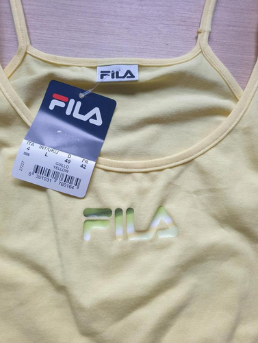 Top Sporttop FILA gelb M L 40 Neu stretch - Bild 2 von 3
