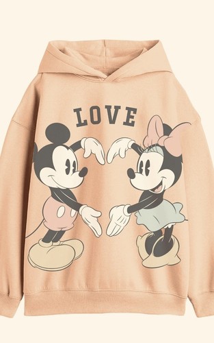 Minnie & Mickey Girls Mediumweight Pullover Hoodie  Size S 6/6X  NWT - Picture 1 of 2