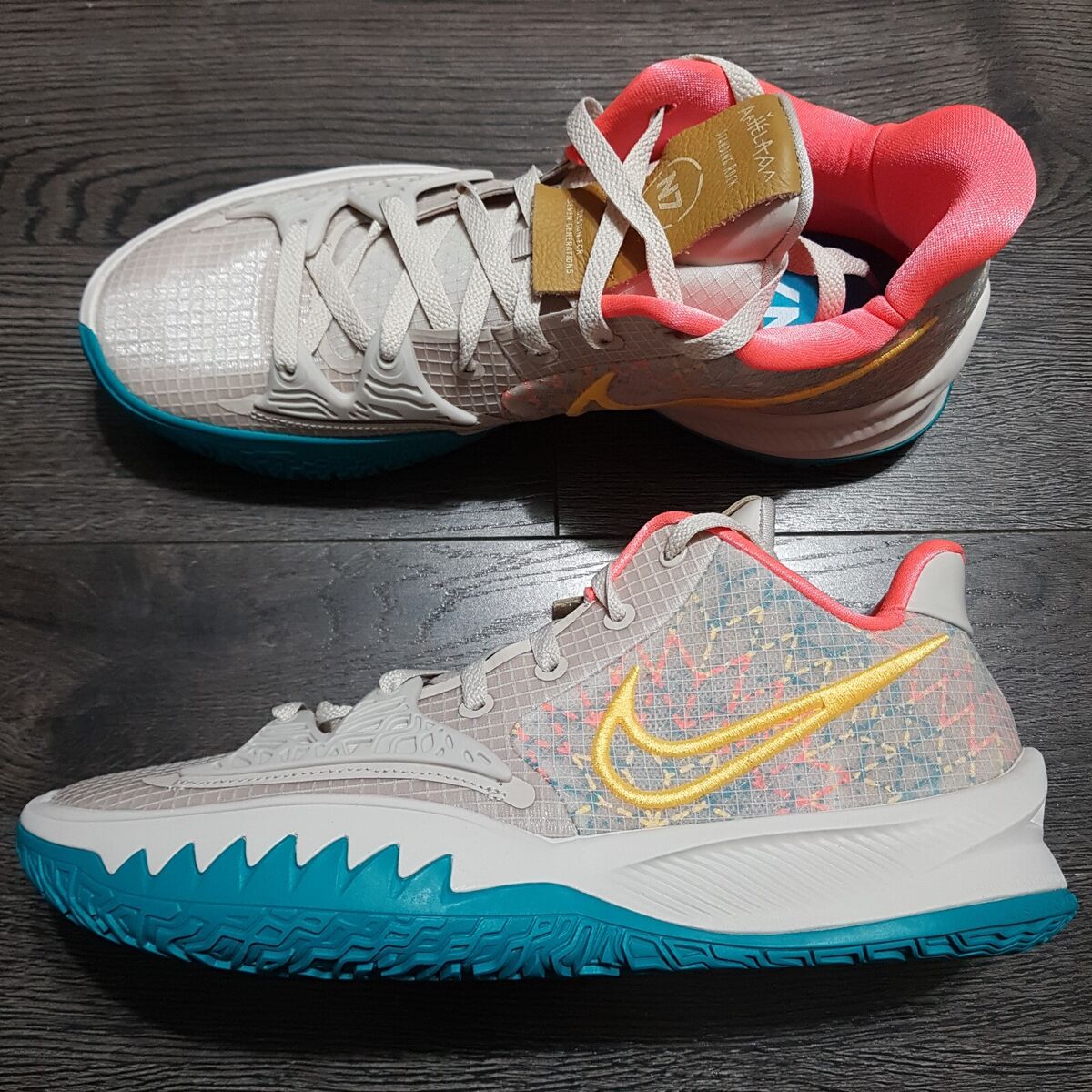 NIKE Kyrie Low 4 N7 Basketball Shoes Mens 7-15 Desert Sand NIKE Kyrie Low 4 N7 Basketball Shoes Mens 7-15 Desert Sand