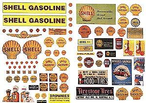 JL Innovative 488 HO Scale 40-50's Vintage Shell Gas Signs - Bild 1 von 1
