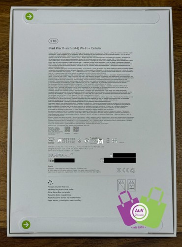 Apple iPad Pro 11 (2024) M4 - 5. Gen-2 TB-Space Black - WiFi&Cellular-Neu/OVP - Bild 2 von 3