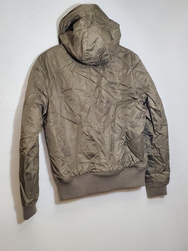 Guess Fliegerjacke Damen Oliv Satin Größe M Medium - Bild 5 von 5