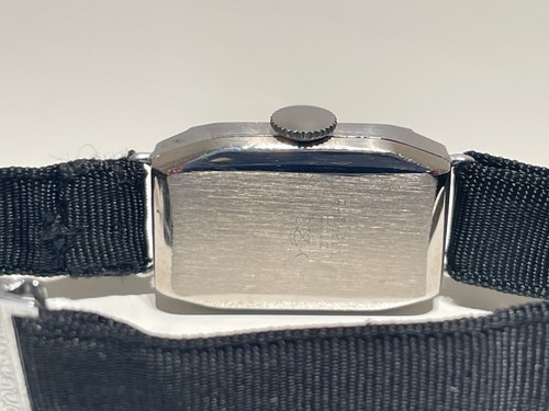 VINTAGE NOS RARE SMALL WW2 ERA MILITARY STYLE RECTANGLE LADIES SWISS WATCH"MARS" - Picture 10 of 12