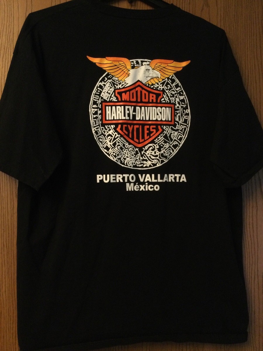 Mexico製 Harley-Davidson mini t-shirt Harley Davidson - Puerto Vallarta, Mexico - Black Shirt - 2