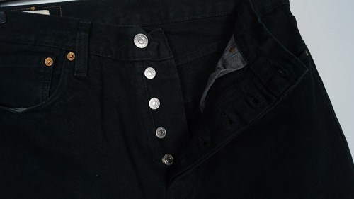 LEVI STRAUSS & CO LOT 501 PREMIUM Men Jeans Size W31 L30 Regular Black k11617 - Picture 5 of 7