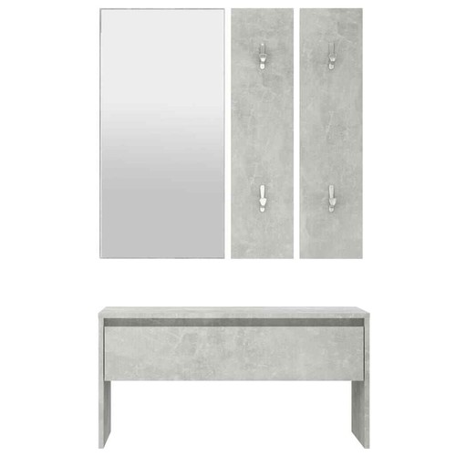 Flurgarderobe Ruben weiß Garderobenset Schuhbank Komplettgarderobe Flur Satz - Bild 67 von 70