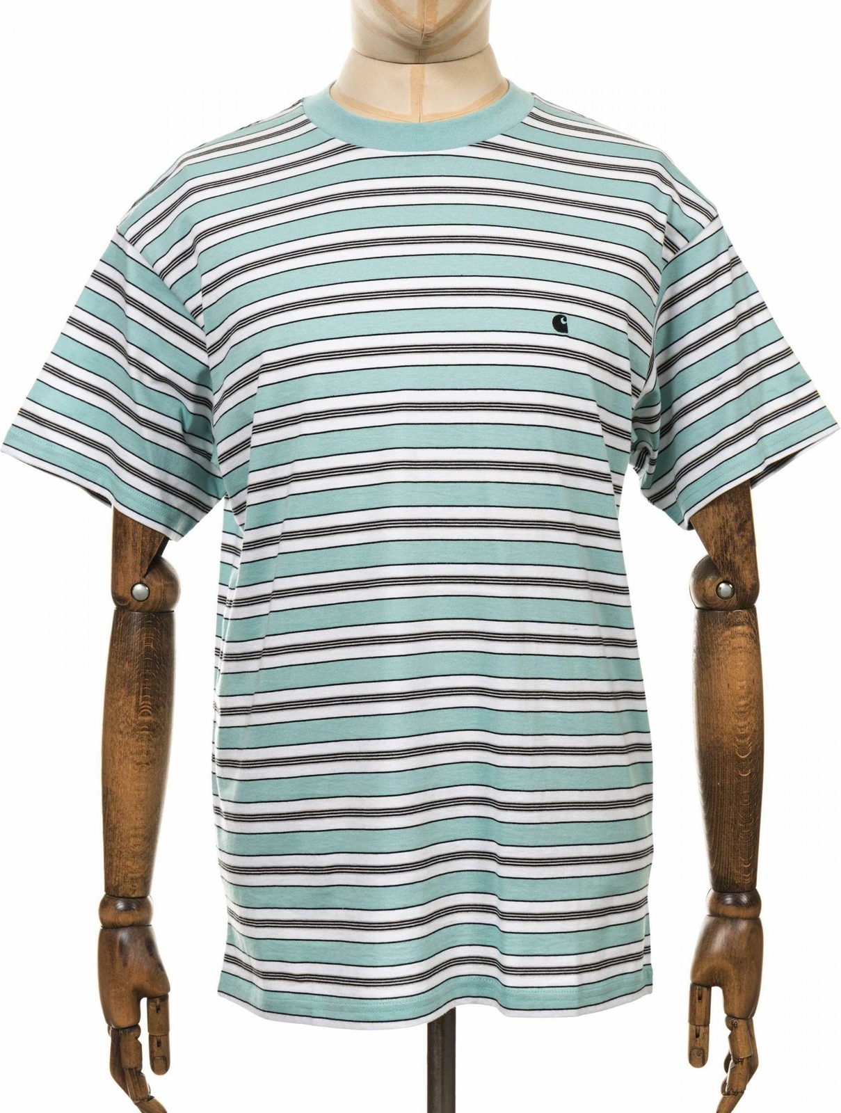 Carhartt WIP Huron Stripe Tee - Soft Aloe Carhartt WIP Huron Stripe Tee - Soft Aloe