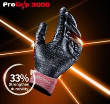 2 pairs 3M Pro Grip 3000 Max Work Gloves Protective Builders Mechanic Progrip
