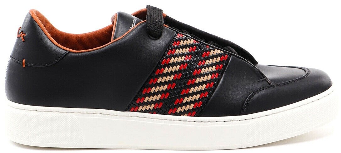 NIB Ermenegildo Zegna COUTURE XXX Sneakers Pelletessuta Tiziano Leather Black 8