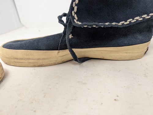 Visvim Blue Rough Leather Hightop Sneakers Size 10 Well Used! (229) - Picture 3 of 7