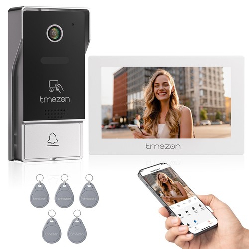 WLAN 2MP Video Türsprechanlage Gegensprechanlage mit 7'' Touch TFT mit 2x KAMERA - Bild 2 von 12