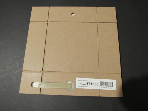 Benaya Keramik Kunst Fliese HOLZBRÜCKE 20 cm 8" Untersetzer Wandplakette - Bild 3 von 4