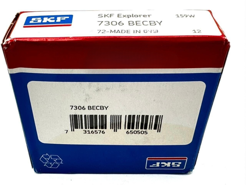 SKF 7306 BECBY ANGULAR CONTACT BALL BEARING 30x72x19 mm - Picture 3 of 3
