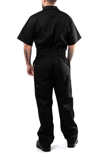 Kolossus Short Sleeve Cotton Blend Coverall with Multi Pockets Jumpsuit - Picture 17 of 18