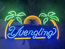 Yuengling Beer Eagle Palm Trees 24" Neon Light Sign Lamp Bar Wall Decor Glass