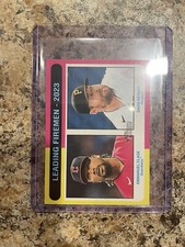 2024 Topps Heritage Mini Baseball 2023 Leading Firemen #313 Base