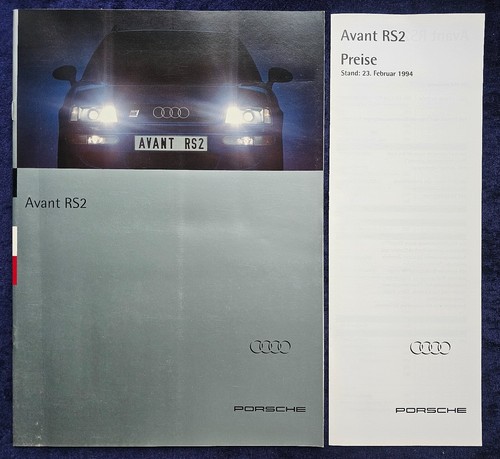 AUDI B4 Avant RS 2 Prospekt 1.1994, mit der passenden Preisliste !! - Bild 1 von 6