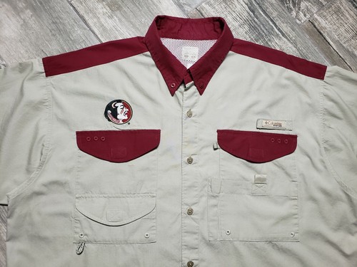 Florida State Seminoles Columbia PFG Bonehead Hemd Kurzarm Herren Large - Bild 3 von 7