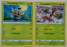 Pokemon - Fusion Strike  Phantump -016/264 + Trevenant 017/264 - Evolution Set