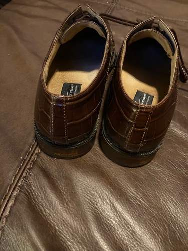 Giorgio Brutini Private Collection Shoes Size 10M Brown Genuine Snakeskin - Picture 3 of 8