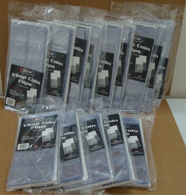 One Hundred 100 BCW Double Pocket Vinyl Flips With Inserts
