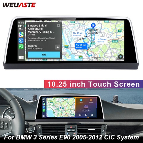 Navigation Carplay 10.25'' Car Linux Screen For BMW 3 Series E90 2005-2012 CIC - Picture 1 of 12