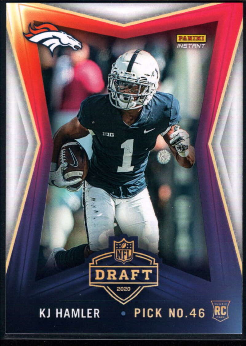 K.J. Hamler 2020 Panini Instant Draft Night #26 Broncos 
