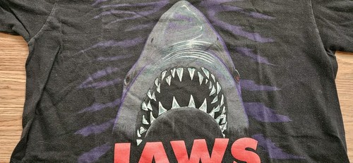 Vintage 80s 90s JAWS Universal Studios Florida T-Shirt Movie Promo Single Stitch - Picture 8 of 9