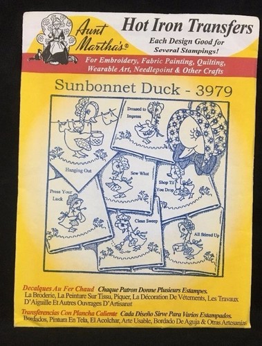 Iron On Transfers for Children's Quilts Crafts Tea Towels Aunt Martha's Choice - Picture 19 of 22