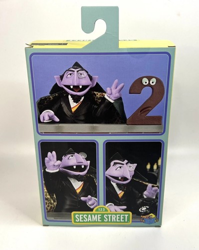 NECA 123 Sesame Street Count von Count Featuring The Number 2 Volume 3 BRAND NEW - Picture 3 of 6