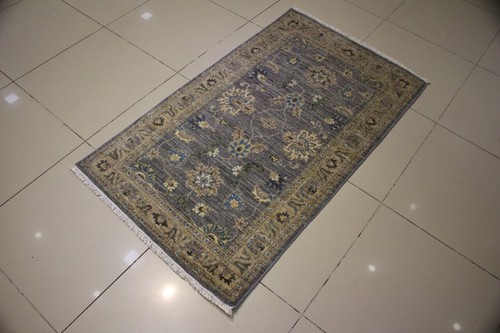 Rugstc 3x5 Senneh Chobi Ziegler Grey Area Rug,Natural dye, Hand-Knotted,Wool - Picture 3 of 5