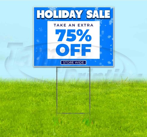 HOLIDAY SALE 75% OFF 18x24 Yard Sign WITH STAKE Corrugated Bandit BUSINESS DEALS - Bild 1 von 4
