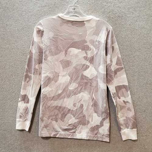 Nike Boys T-Shirt XL Gray Camo Logo Long Sleeve Crew Neck - Picture 5 of 8