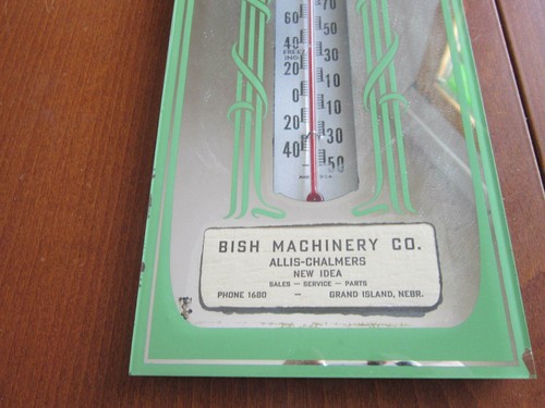 VINTAGE BISH MACHINERY THERMOMETER ALLIS CHALMERS GRAND ISLAND NEBR. - Bild 3 von 4