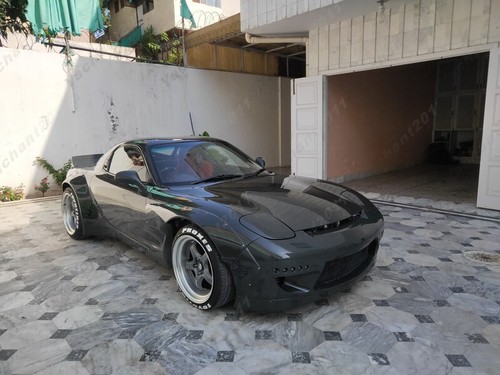 ALERÓN PARACHOQUES GUARDABARROS FRP para 92-97 Mazda RX7 FD3S RB PD V2 estilo carrocería ancha kit - Imagen 21 de 24