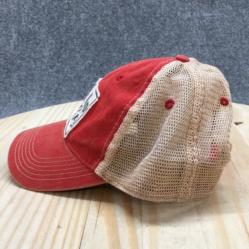 Sombrero de camionero Drink Up Bitches para hombre rojo sistema operativo ala curva ajustable logotipo bordado - Imagen 6 de 12