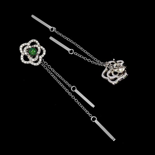 Summer 925 Silver Earrings Round Black Opal 4mm Simulated Cz Gemstone Jewelry - Picture 3 of 14