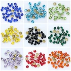 Wholesale Top Quality Czech Glass Crystal Rhinestones Round Pointed Foiled Back