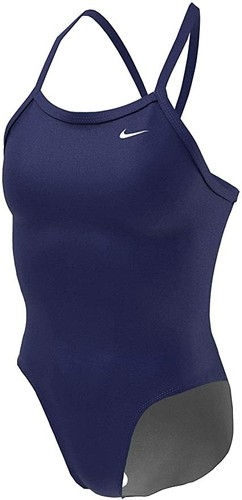 Nike Girls Hydrastrong Blue Racerback One Piece Swimsuit L10732 Size 28 / 12 - Picture 2 of 3