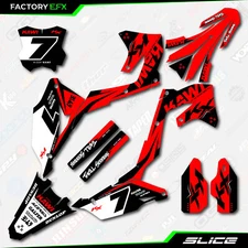 Red Slice Graphics Kit fit 21-24 Kawasaki KXF250 KXF 250 Decal Sticker KX250F