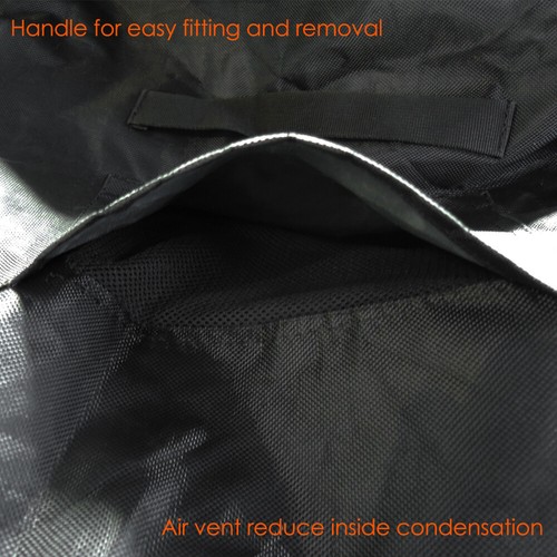 34" Patio Round Fire Pit Cover Waterproof UV Sun Protector Grill BBQ Cover 600D - 第 4/8 張圖片