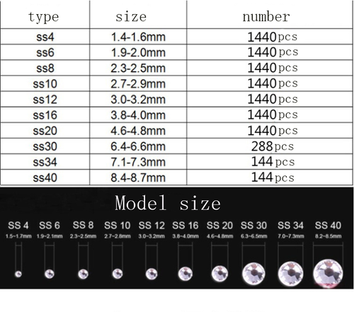 Colour Crystal Iron On Hotfix Glass Rhinestones Hot Fix Flatback Strass Stones - 第 3/26 張圖片
