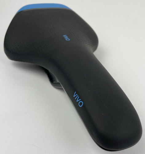 NWT Selle Royal VIVO Bicycle Seat Black with Blue Accents SR 7mm 10.5" x 6" - Picture 2 of 7