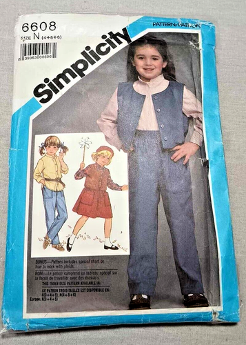 KONVOLUT 4 VINTAGE MUSTER 1-8 ALTER MÄDCHEN - Bild 2 von 5