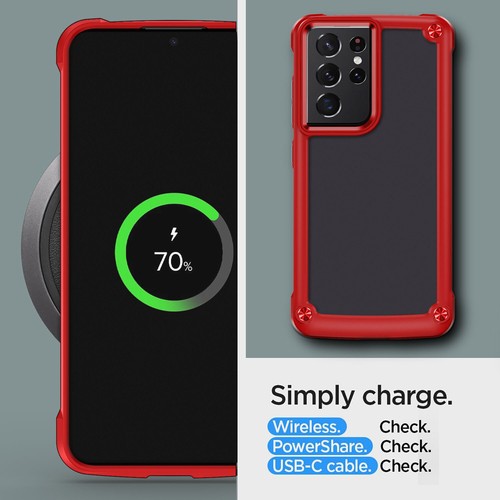 For Samsung Galaxy S21/Plus/S21 Ultra 5G Shockproof Hybrid Slim Phone Case Cover - Foto 30 di 36