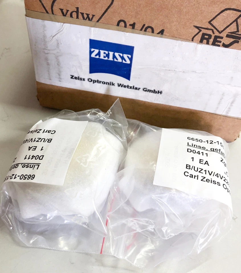 Zeiss Hensoldt Spare Part Set Objective Lenses 7x50 10x50 Binoculars German Army - Image 3 of 4