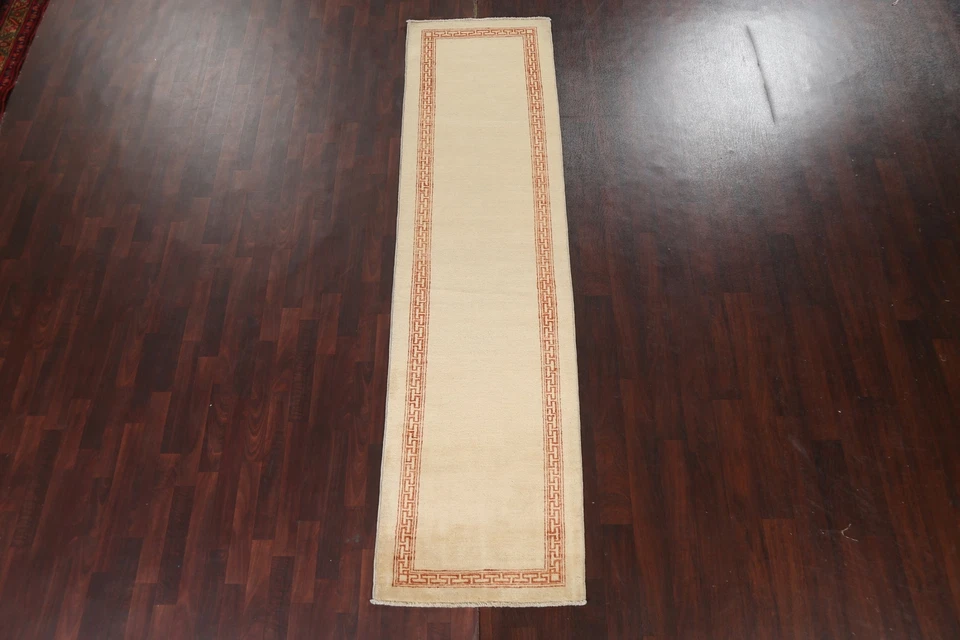 Eingefasst Gabbeh Zeitgenössisch Orientalisch Teppich Läufer Handmade Teppich - Bild 2 von 4